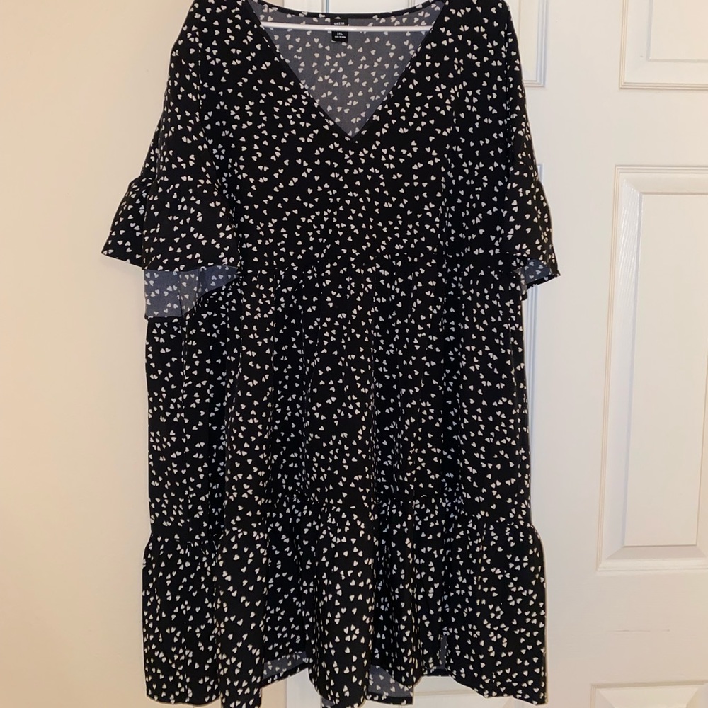 Shein plus size heart dress